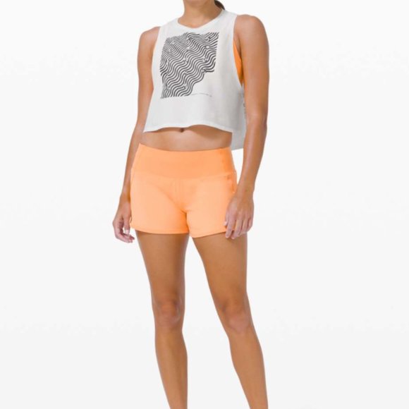 NWT Lululemon Cut Back Crop Tank SeaWheeze *Limited Edition* - Picture 4 of 9